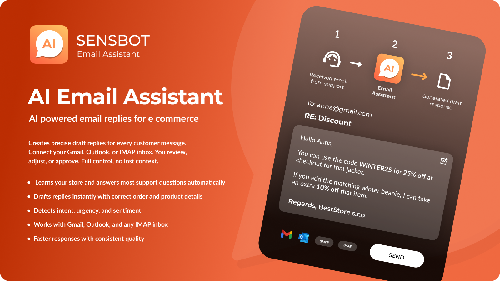 Sensbot AI Email Assistant